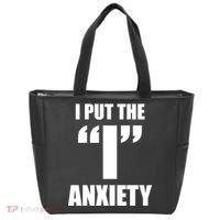 I Put The 1 Anxiety Tote Bag thumb 0
