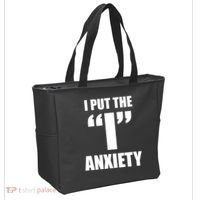 I Put The 1 Anxiety Tote Bag thumb 2