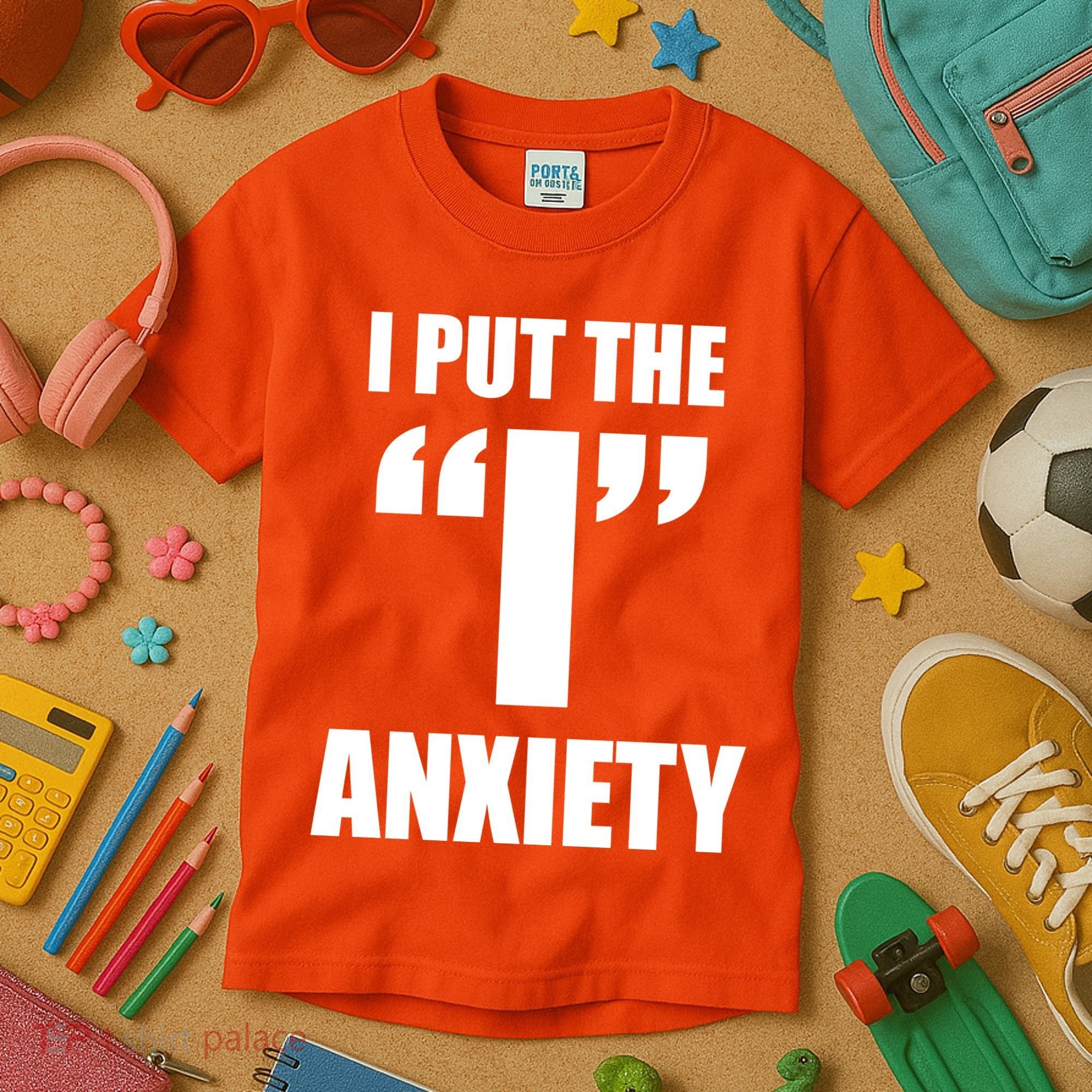 I Put The 1 Anxiety Kids T-Shirt