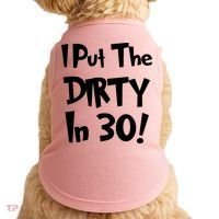 I Put The Dirty In 30 Funny Birthday Gift Doggie Tank thumb 0