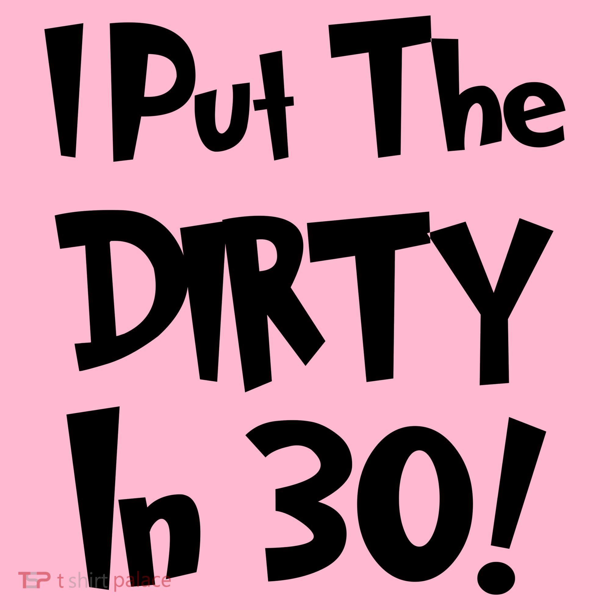 I Put The Dirty In 30 Funny Birthday Gift Toddler T-Shirt