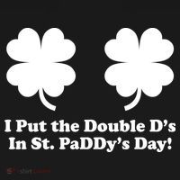 I Put the Double D's In St. PaDDy's Day Funny St. Patrick's Day Apron thumb 3