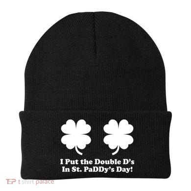 I Put the Double D's In St. PaDDy's Day Funny St. Patrick's Day Beanie