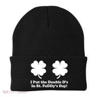 I Put the Double D's In St. PaDDy's Day Funny St. Patrick's Day Beanie thumb 0