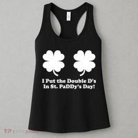 I Put the Double D's In St. PaDDy's Day Funny St. Patrick's Day Women's Tank Top thumb 3