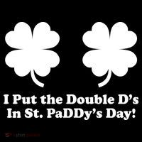 I Put the Double D's In St. PaDDy's Day Funny St. Patrick's Day Visor thumb 3