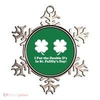 I Put the Double D's In St. PaDDy's Day Funny St. Patrick's Day Ornament thumb 0