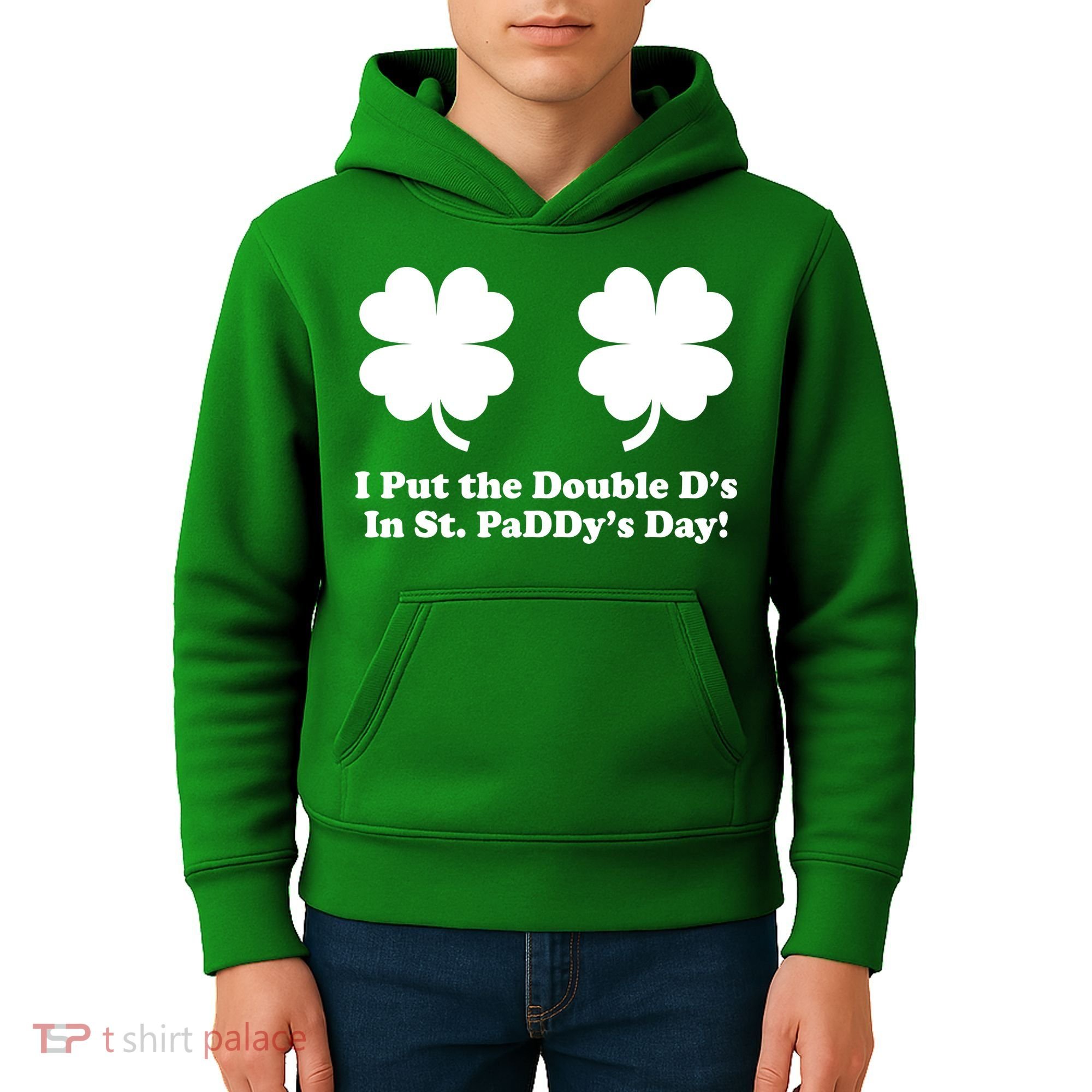 I Put the Double D's In St. PaDDy's Day Funny St. Patrick's Day Kids Hoodie