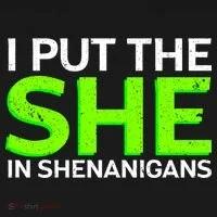 I Put The She In Shenanigans Doggie Tank thumb 4