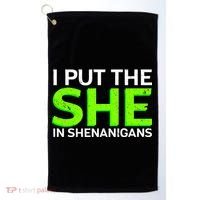I Put The She In Shenanigans Golf Towel thumb 0