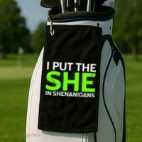 I Put The She In Shenanigans Golf Towel thumb 2