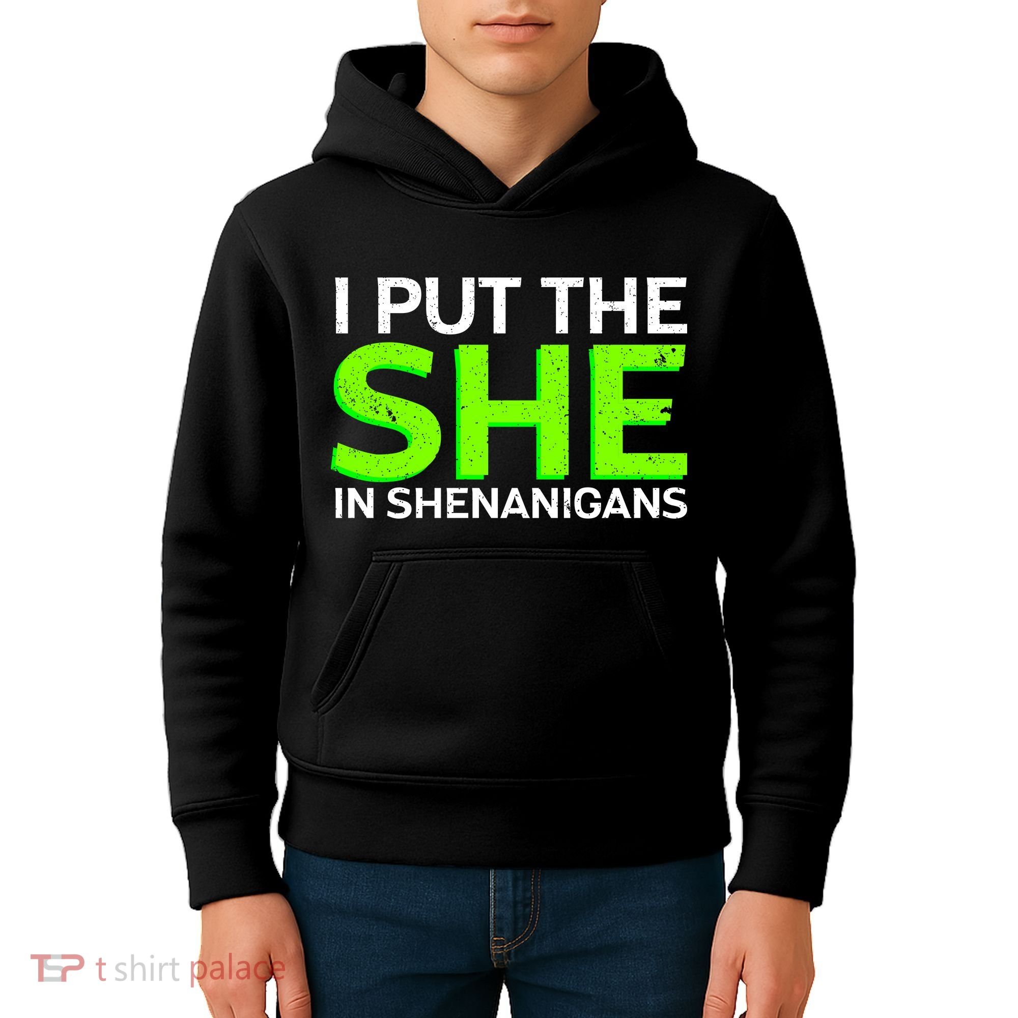 I Put The She In Shenanigans Kids Hoodie