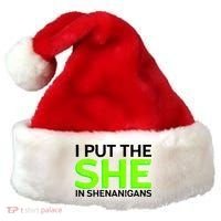 I Put The She In Shenanigans Santa Hat thumb 0