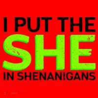 I Put The She In Shenanigans Santa Hat thumb 1