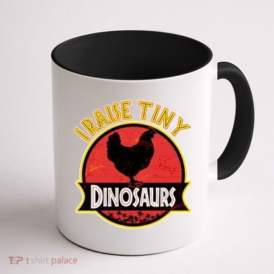 I Raise Tiny Dinosaurs Coffee Mug back