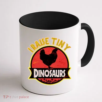 I Raise Tiny Dinosaurs Coffee Mug back