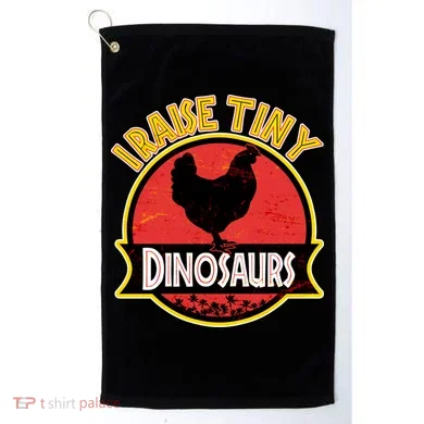 I Raise Tiny Dinosaurs Golf Towel