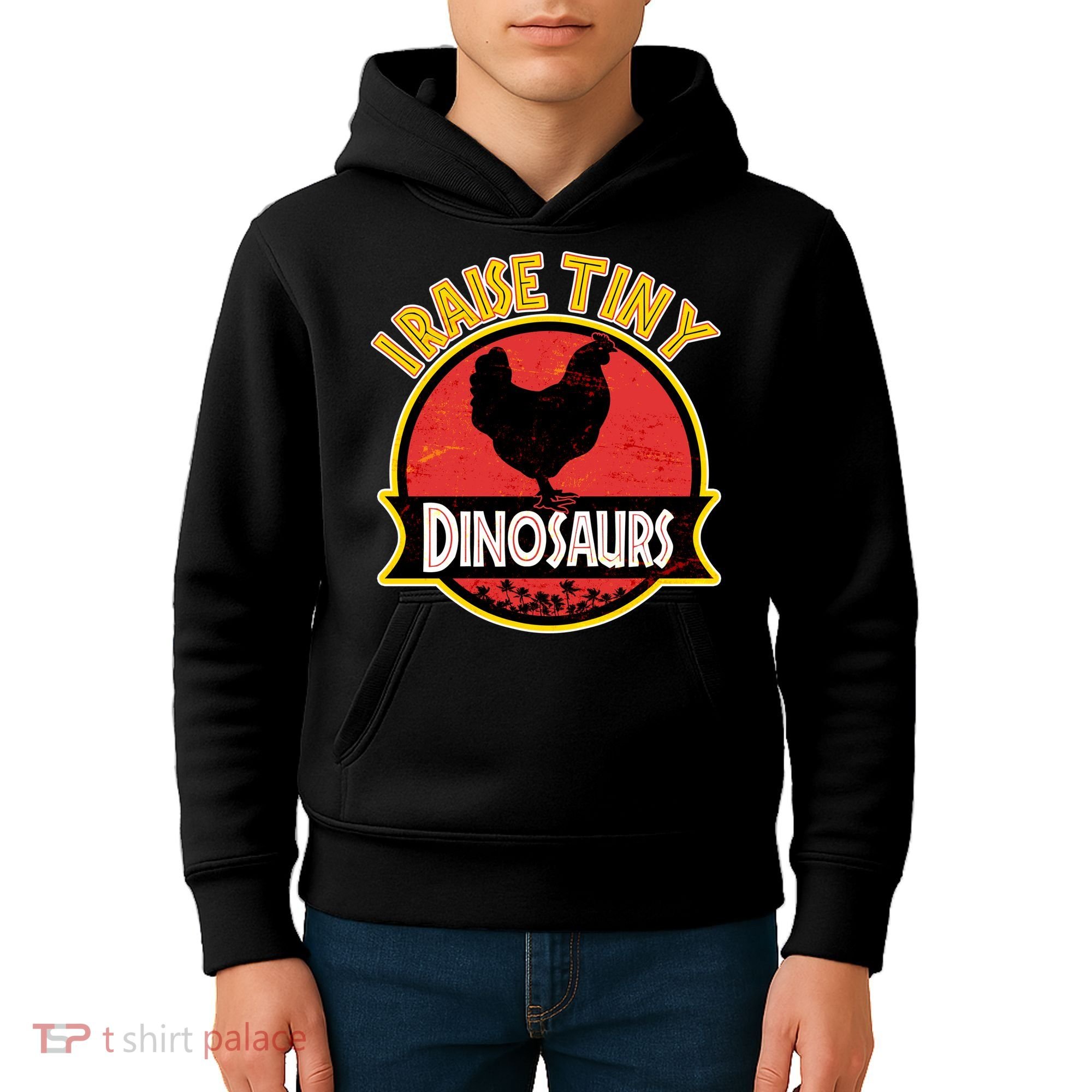 I Raise Tiny Dinosaurs Kids Hoodie