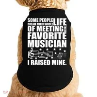I Raised Mine Favorite Musician Doggie Tank thumb 0