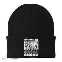 I Raised Mine Favorite Musician Beanie thumb 0