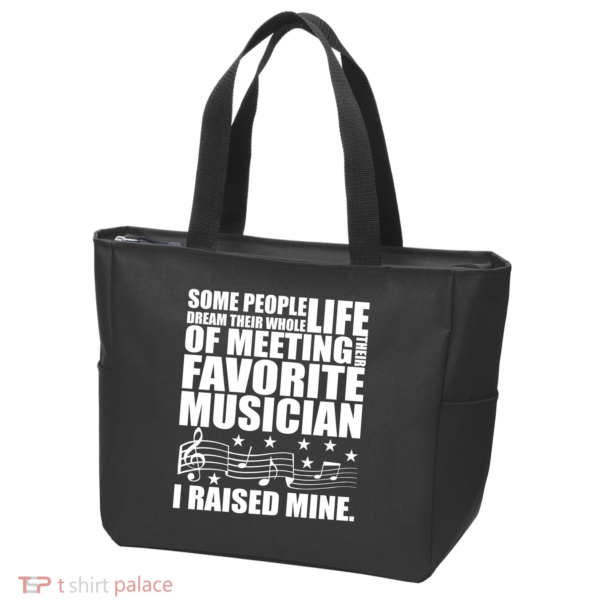 I Raised Mine Favorite Musician Tote Bag