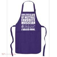 I Raised Mine Favorite Musician Apron thumb 0