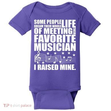 I Raised Mine Favorite Musician Baby Bodysuit