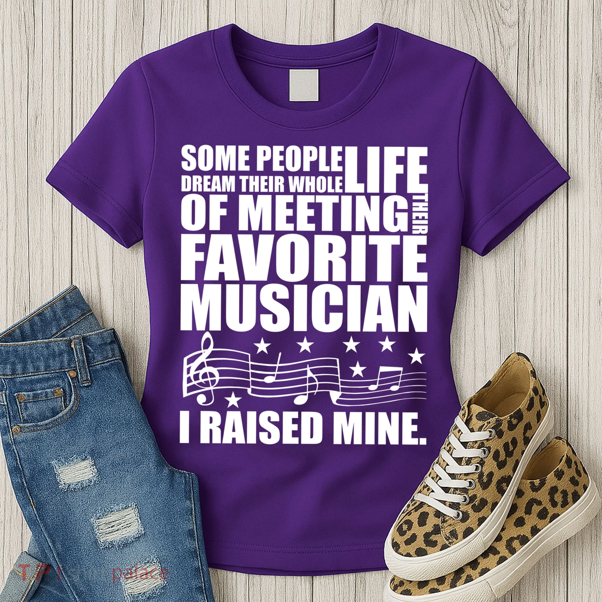I Raised Mine Favorite Musician Women's T-Shirt