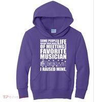 I Raised Mine Favorite Musician Kids Hoodie thumb 0