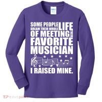 I Raised Mine Favorite Musician Kids Long Sleeve Shirt thumb 0