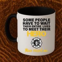 I Raised My Firefighter Hero Coffee Mug thumb 2