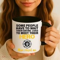 I Raised My Firefighter Hero Coffee Mug thumb 3
