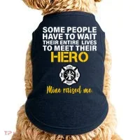 I Raised My Firefighter Hero Doggie Tank thumb 0