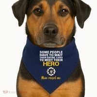 I Raised My Firefighter Hero USA-Made Doggie Bandana thumb 1