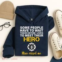 I Raised My Firefighter Hero Hoodie thumb 4