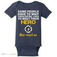 I Raised My Firefighter Hero Baby Bodysuit thumb 0