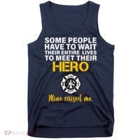 I Raised My Firefighter Hero Tank Top thumb 0