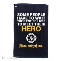 I Raised My Firefighter Hero Golf Towel thumb 0