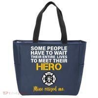 I Raised My Firefighter Hero Tote Bag thumb 0