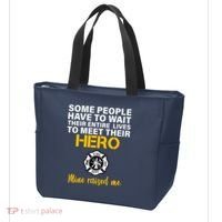 I Raised My Firefighter Hero Tote Bag thumb 3