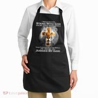 I Rather Stand With God And Be Judge By The World Apron thumb 2