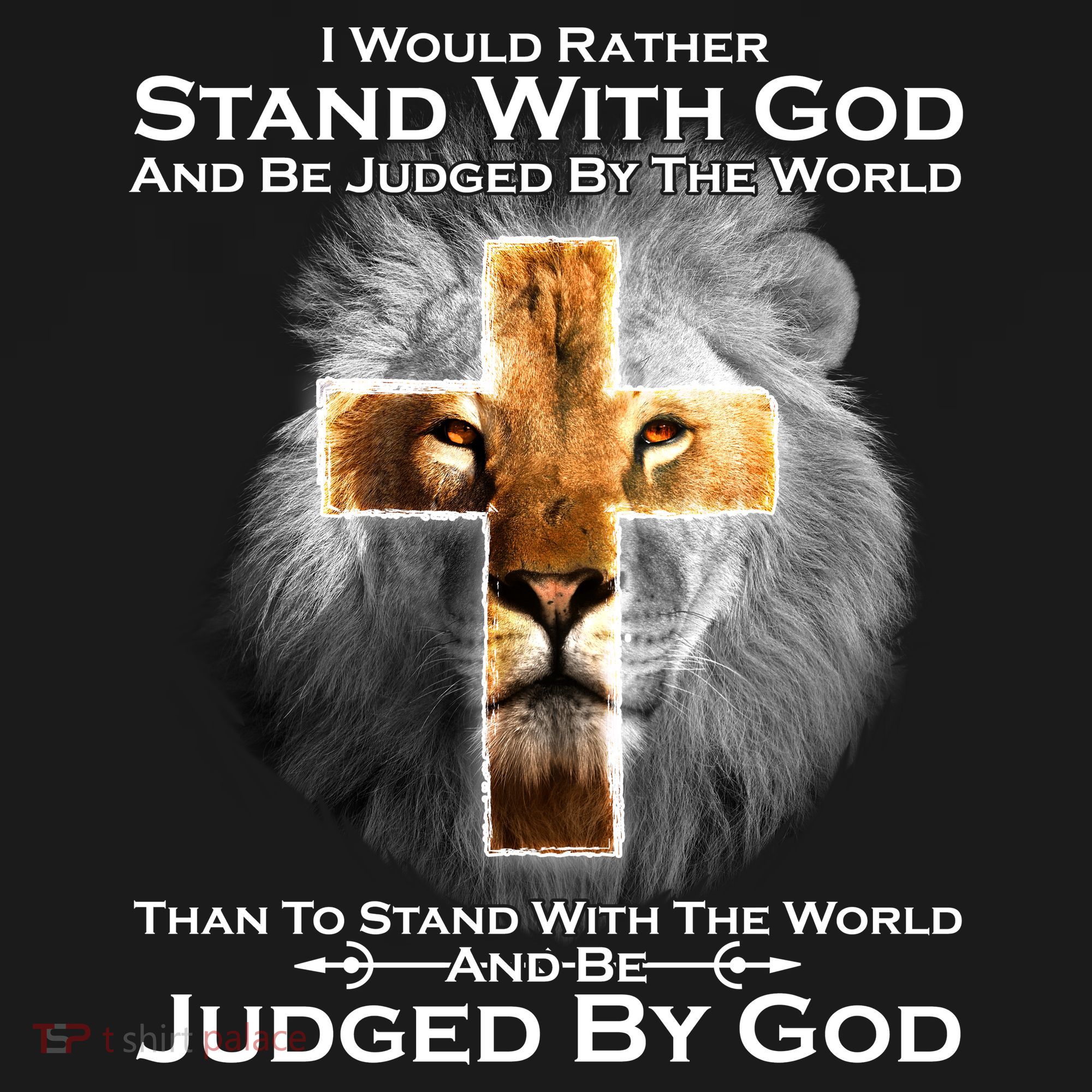 I Rather Stand With God And Be Judge By The World Apron