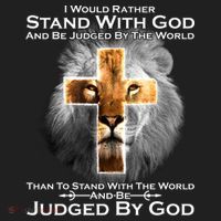 I Rather Stand With God And Be Judge By The World Golf Towel thumb 3