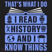 I Read History And I Know Things Funny Golf Towel thumb 3