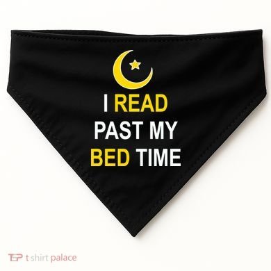 I Read Past My Bedtime USA-Made Doggie Bandana