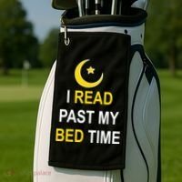 I Read Past My Bedtime Golf Towel thumb 2