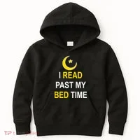 I Read Past My Bedtime Kids Hoodie thumb 0