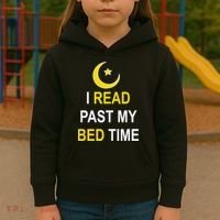 I Read Past My Bedtime Kids Hoodie thumb 3