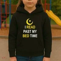 I Read Past My Bedtime Kids Hoodie thumb 3