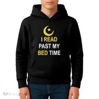 I Read Past My Bedtime Kids Hoodie thumb 4
